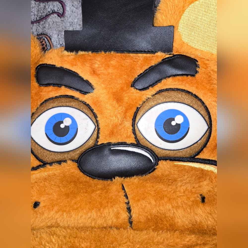 Freddy FazBear Backpack Five Nights at Freddy's Fuzzy Furry Brown FNAF - Picture 3 of 10